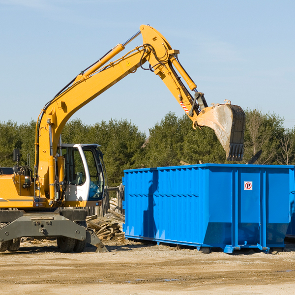 are there any restrictions on where a residential dumpster can be placed in Rockton PA